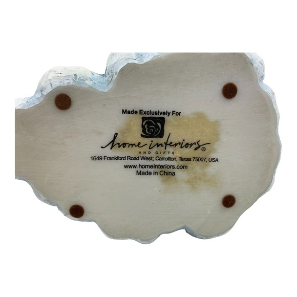 Home Interiors Snowmen w/ Santa Sack of Toys Votive Candle Holder 6.5” Tall - Picture 7 of 7